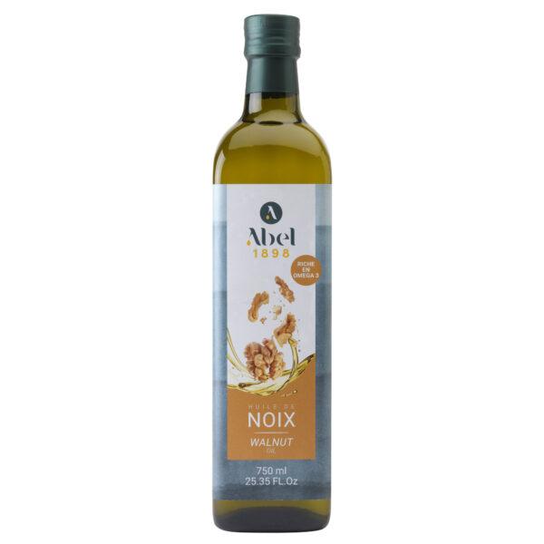 Huile de noix fine Abel 1898 bouteille en verre fumé de 750 ml