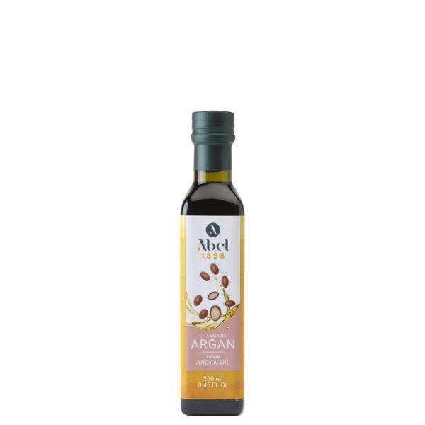 HUILE VIERGE D’ARGAN ABEL 1898 bouteille verre fumé 250 ml