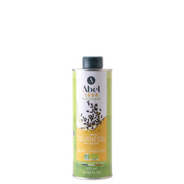 HUILE VIERGE DE TOURNESOL BIOLOGIQUE ABEL 1898 bidon métal 500 ml