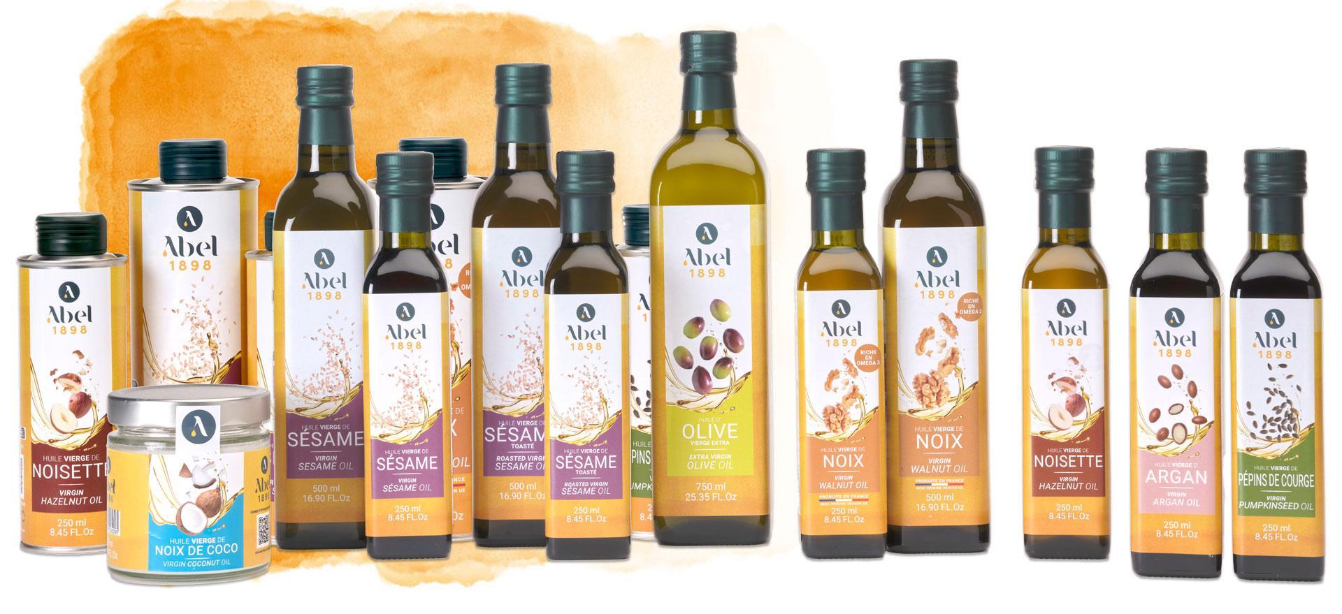 Abel 1898 virgin oils range